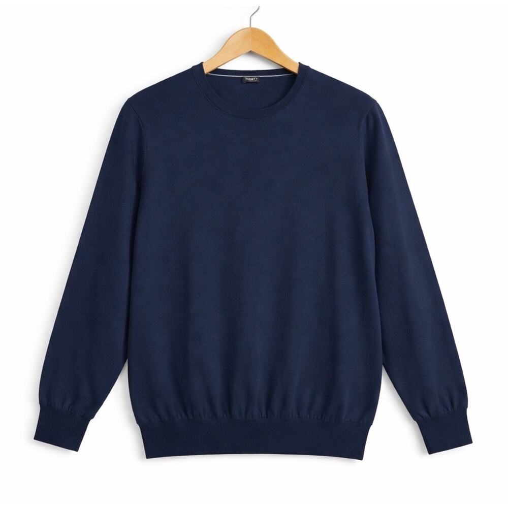 Faherty Sweater Mens XXL Navy Blue Reserve Crewneck Cotton Blend Pullover